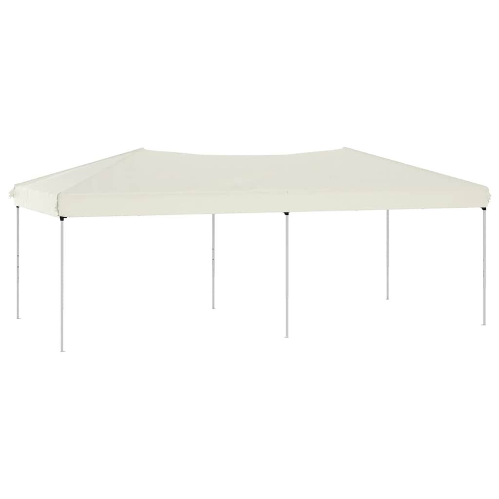 Vidaxl partytent inklapbaar 3x6 m crèmekleurig
