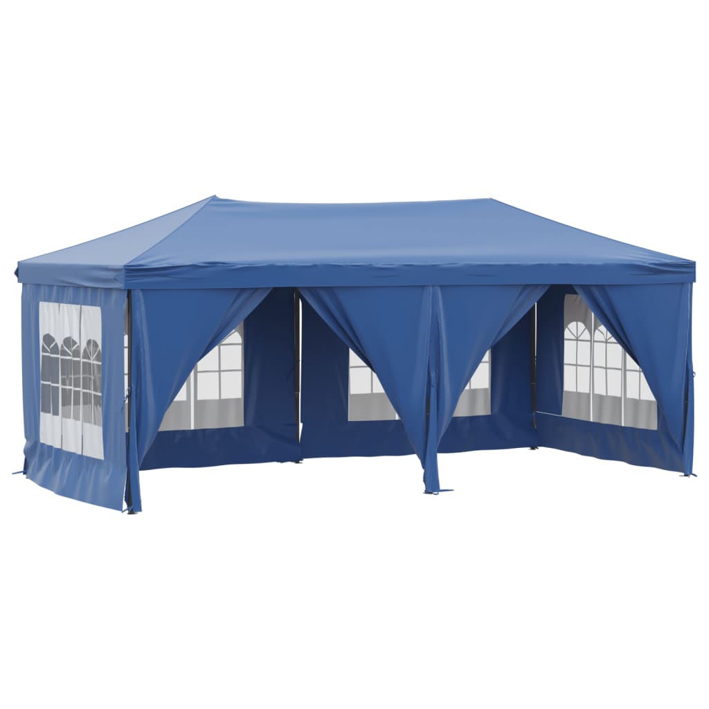 Vidaxl Partytent Foldable with side walls 3x6 m blue