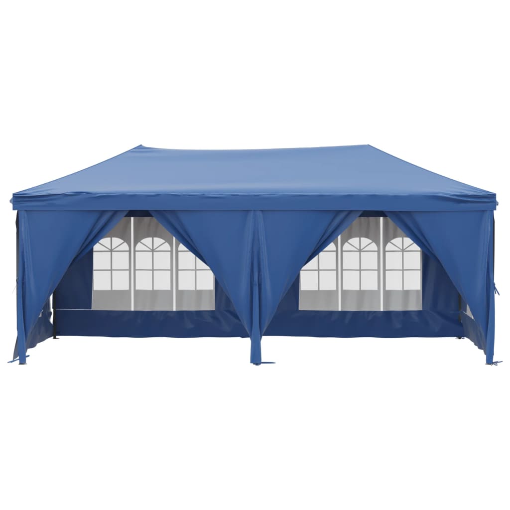 Vidaxl Partytent zložljivo s stranskimi stenami 3x6 m modro