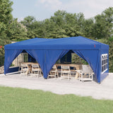 Vidaxl PartyTent plegable con paredes laterales de 3x6 m azul