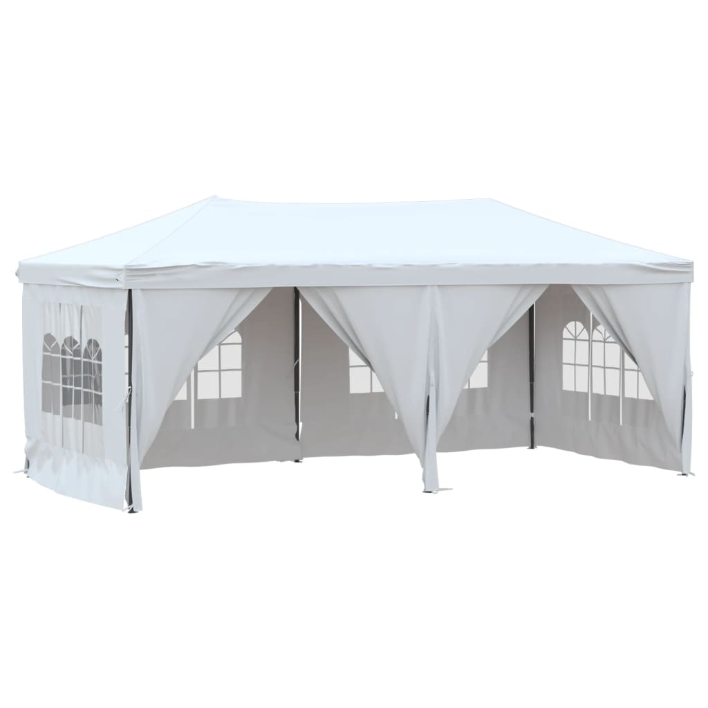 Vidaxl PartyTent plegable con paredes laterales 3x6 m blanco