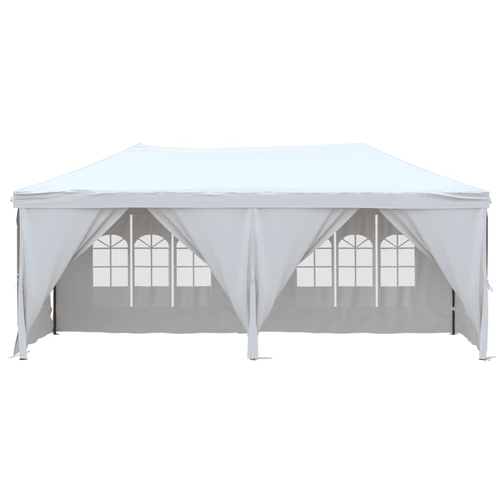 Vidaxl PartyTent pliable avec des parois latérales 3x6 m blanc