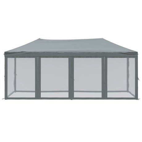 Vidaxl partytent inklapbaar met zijwanden 3x6 m antracietkleurig