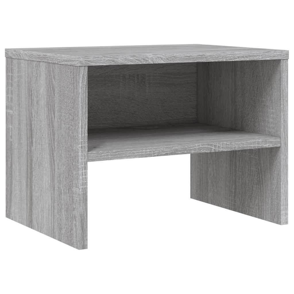 Vidaxl nachtkastjes 2 st 40x30x30 cm bewerkt hout grijs sonoma eiken