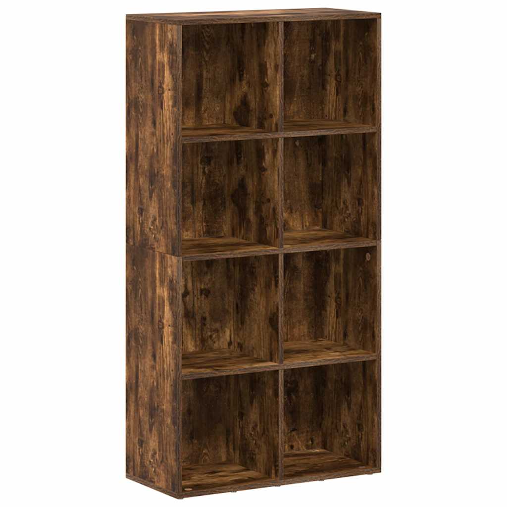Vidaxl boekenkast 66x30x130 cm bewerkt hout gerookt eikenkleurig