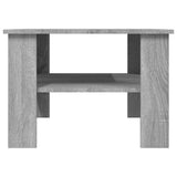 Vidaxl salontafel 60x60x42 cm bewerkt hout grijs sonoma eiken