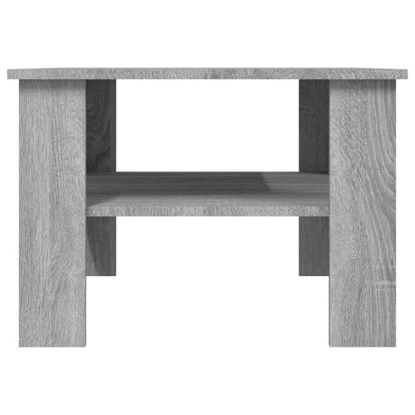 Vidaxl salontafel 60x60x42 cm bewerkt hout grijs sonoma eiken
