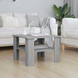 Vidaxl salontafel 60x60x42 cm bewerkt hout grijs sonoma eiken