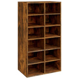 VidaXL shoe rack 54x34x100.5 cm processed wood smoked oak colored