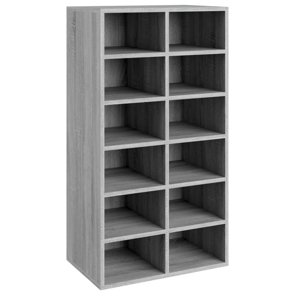 VidaXL shoe rack 54x34x100.5 cm processed wood gray sonoma oak color