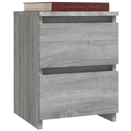 Vidaxl nachtkastje grijs sonoma 30x30x40 cm engineered wood