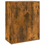 Vidaxl dressoir 60x30x75 cm bewerkt hout gerookt eikenkleurig