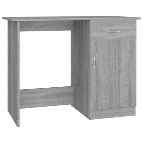 Vidaxl bureau 100x50x76 cm bewerkt hout grijs sonoma eikenkleurig