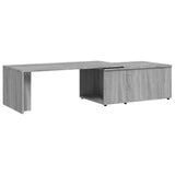 Vidaxl salontafel 150x50x35 cm bewerkt hout grijs
