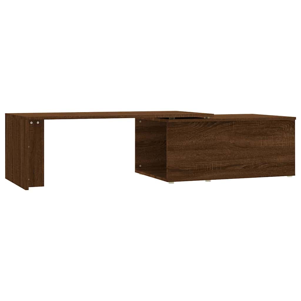 Vidaxl salontafel 150x50x35 cm bewerkt hout bruin eikenkleur