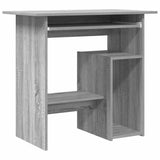 Vidaxl bureau 80x45x74 cm bewerkt hout grijs sonoma eikenkleurig