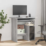 Vidaxl bureau 80x45x74 cm bewerkt hout grijs sonoma eikenkleurig