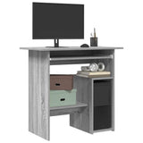 Vidaxl bureau 80x45x74 cm bewerkt hout grijs sonoma eikenkleurig
