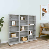 Vidaxl cd-kast 100x23x89,5 cm bewerkt hout grijs sonoma eikenkleurig