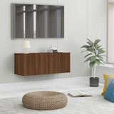Vidaxl tv-meubel 80x30x30 cm bewerkt hout bruin eikenkleur