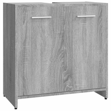 Vidaxl badkamerkast 60x33x60 cm bewerkt hout grijs sonoma eikenkleurig