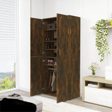 VidaXL shoe cabinet 80x39x178 cm Properted wood Smoked oak colored