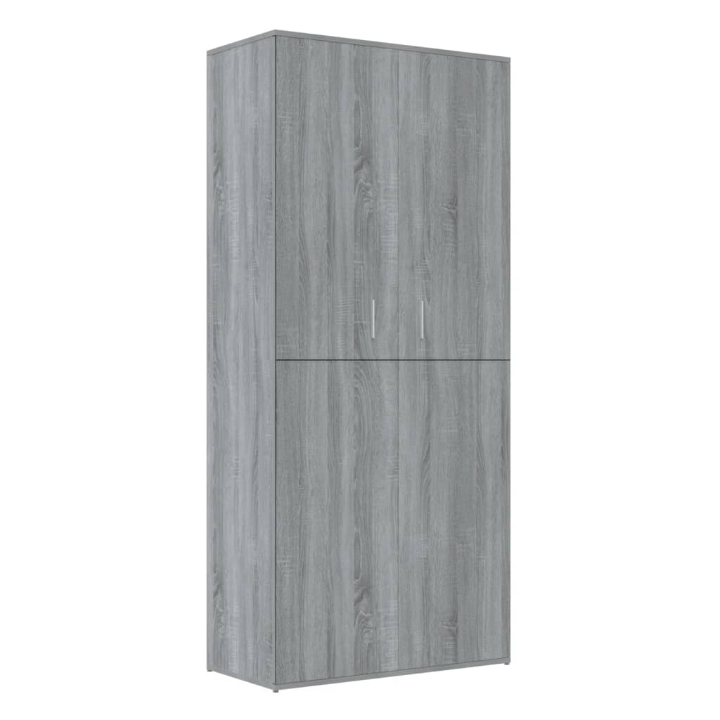 VidaXL shoe cabinet 80x39x178 cm Cut wood gray Sonoma oak color