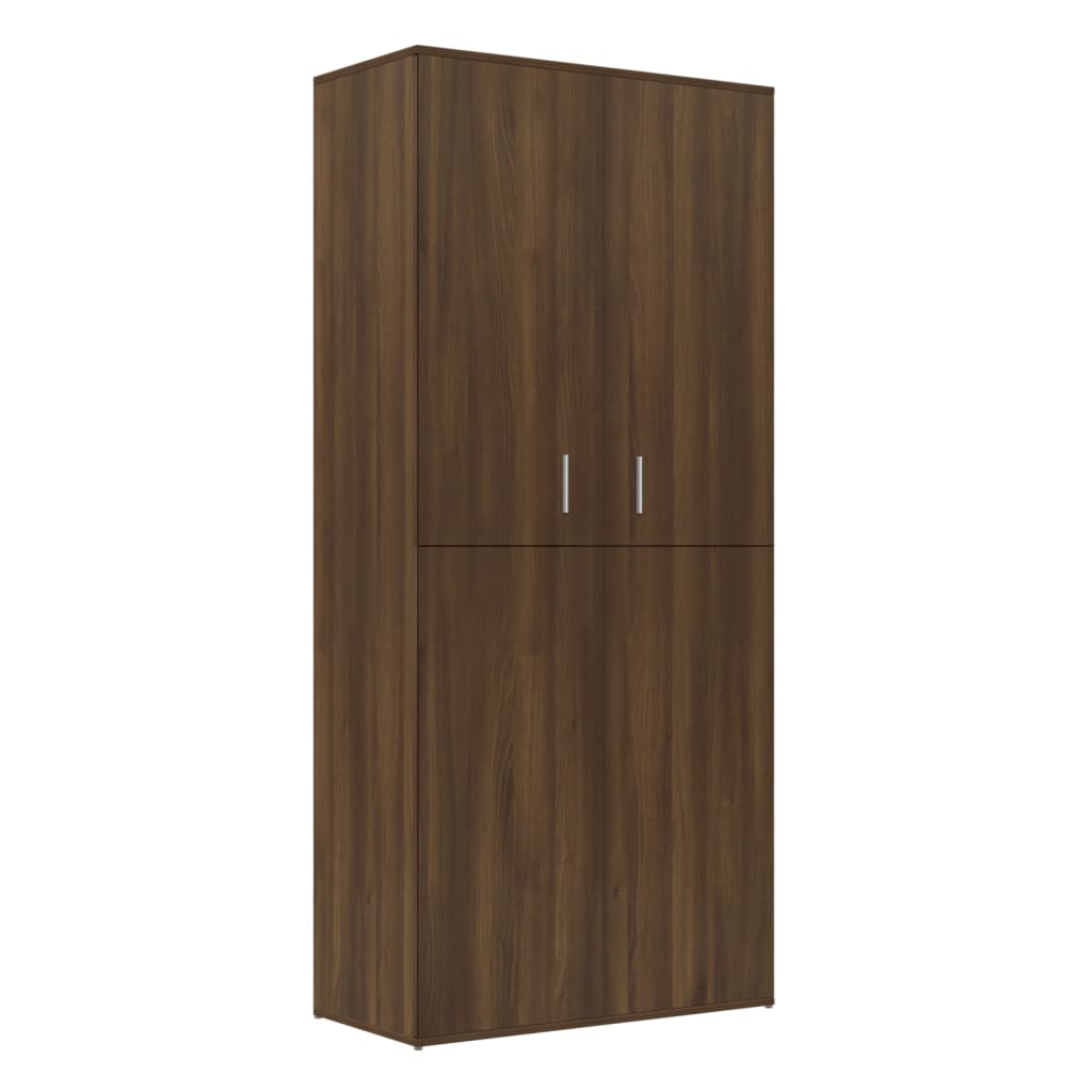 Vidaxl Cabinet per scarpe 80x39x178 cm COLORE COURO COVANE IN LEGNO