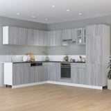 Vidaxl onderkast met lade lyon 30x46x81,5 cm bewerkt hout grijs sonoma