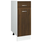 Vidaxl onderkast met lade lyon 30x46x81,5 cm bewerkt hout bruin eikenkleur
