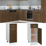 Vidaxl onderkast met lade lyon 30x46x81,5 cm bewerkt hout bruin eikenkleur