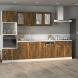 Vidaxl onderkast met lade lyon 80x46x81,5cm bewerkt hout gerookt eiken