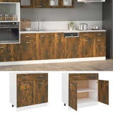 Vidaxl onderkast met lade lyon 80x46x81,5cm bewerkt hout gerookt eiken