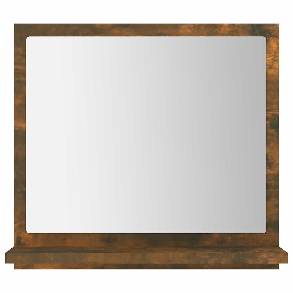 Vidaxl badkamerspiegel 40x10,5x37 cm bewerkt hout gerookt eikenkleurig