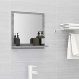 Vidaxl badkamerspiegel 40x10,5x37 cm bewerkt hout grijs sonoma eiken