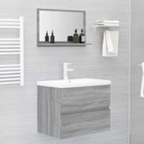 Vidaxl badkamerspiegel 60x10,5x37 cm bewerkt hout grijs sonoma eiken