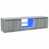 Vidaxl tv-meubel met led-verlichting 120x30x36 cm grijs sonoma eiken