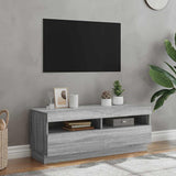 Vidaxl tv-meubel met led-verlichting 100x35x40 cm grijs sonoma eiken