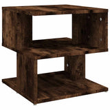 Vidaxl salontafel 40x40x40 cm bewerkt hout gerookt eikenkleurig