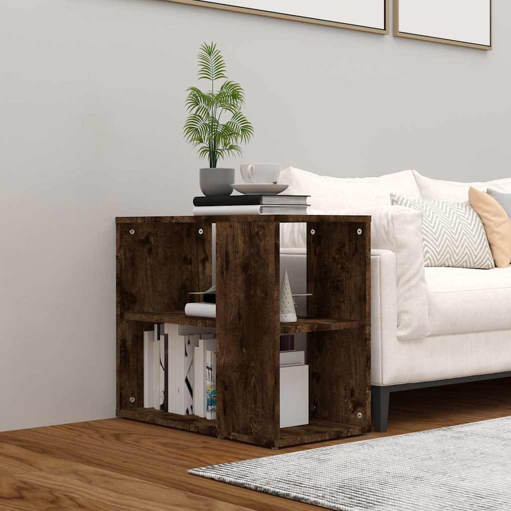 Vidaxl bijzetkast 60x30x50 cm bewerkt hout gerookt eikenkleurig