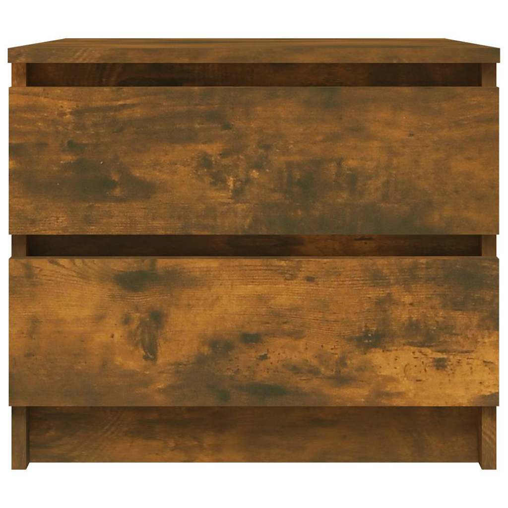 Vidaxl nachtkastje 50x39x43,5 cm bewerkt hout gerookt eikenkleurig
