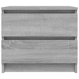 Vidaxl nachtkastje 50x39x43,5 cm bewerkt hout grijs sonoma eikenkleur
