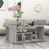 Vidaxl salontafel 100x50x40 cm bewerkt hout grijs sonoma eikenkleurig