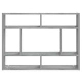 Vidaxl wandschap 75x16x55 cm bewerkt hout grijs sonoma eikenkleurig