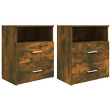 Vidaxl nachtkastjes 2 st 50x32x60 cm gerookt eikenkleurig