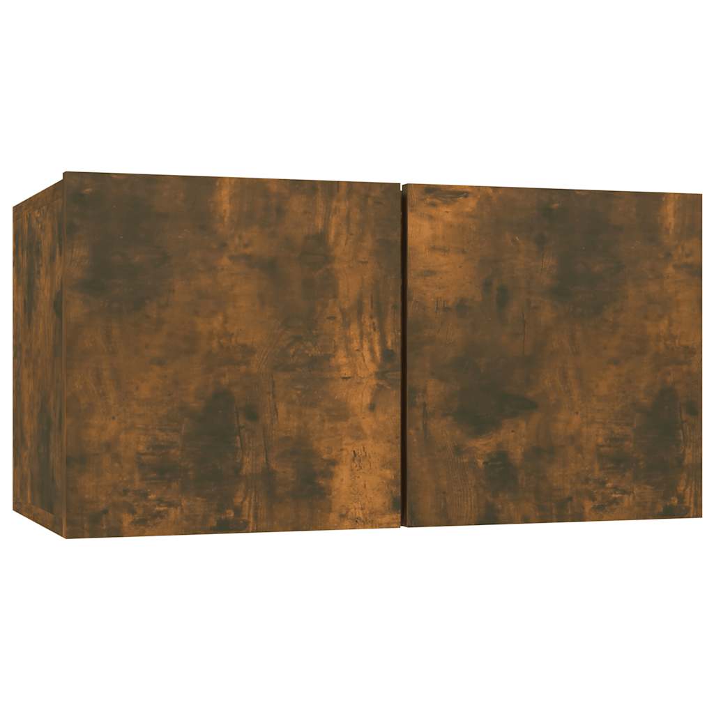 Vidaxl tv-meubel hangend 60x30x30 cm bewerkt hout gerookt eikenkleurig
