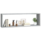 Vidaxl wandschappen kubus 4 st 80x15x26,5 cm bewerkt hout grijs sonoma