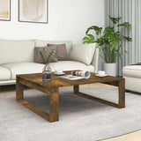 Vidaxl salontafel 100x100x35 cm bewerkt hout gerookt eikenkleurig