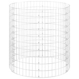Vidaxl gabion paal rond ø100x100 cm gegalvaniseerd staal