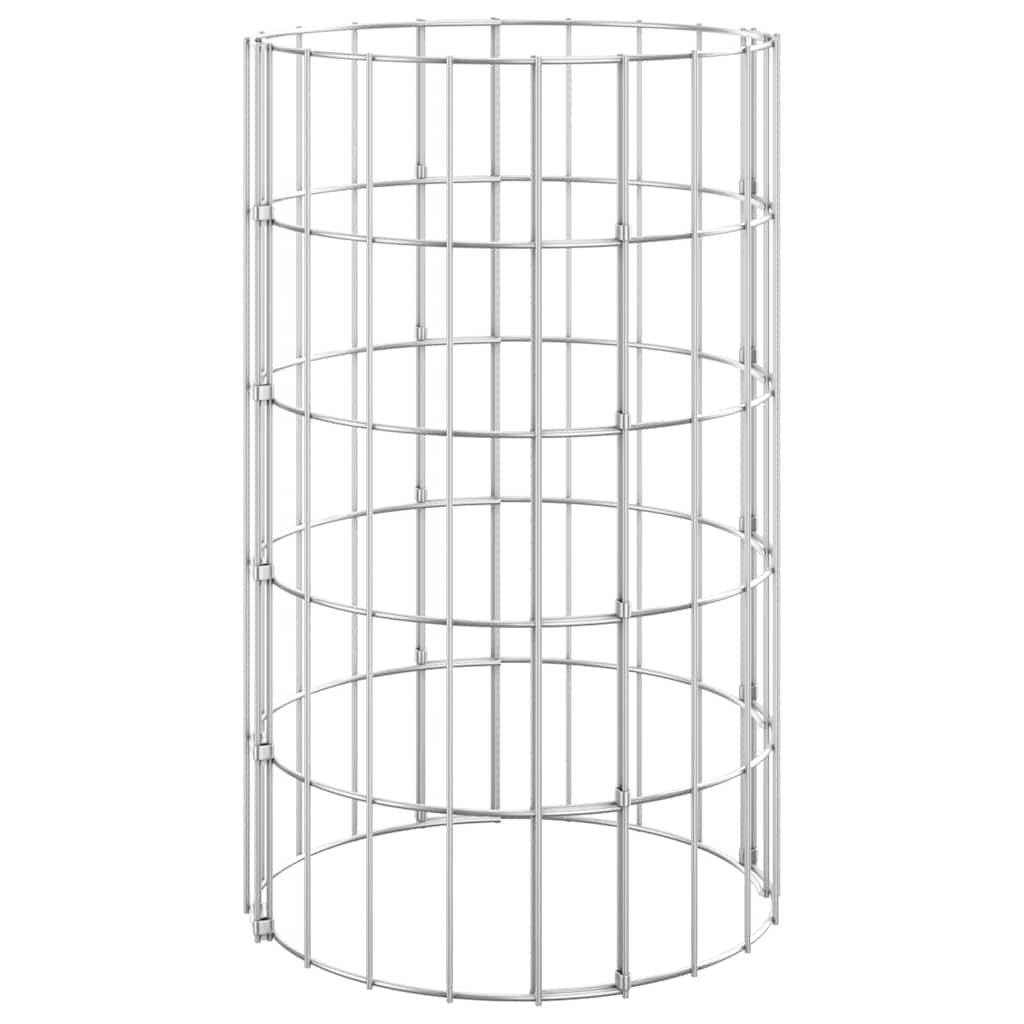 Vidaxl gabion plantenbakken 3 st rond verhoogd ø30x50 cm staal